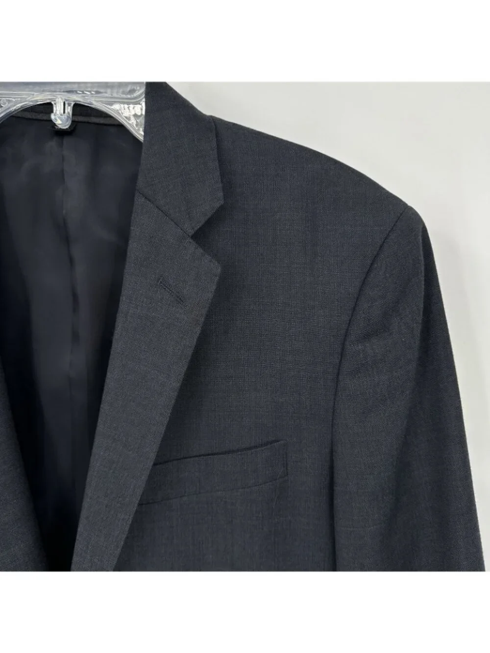 J CREW LUDLOW jacket blazer charcoal gray 38R 100% wool tailored business preppy